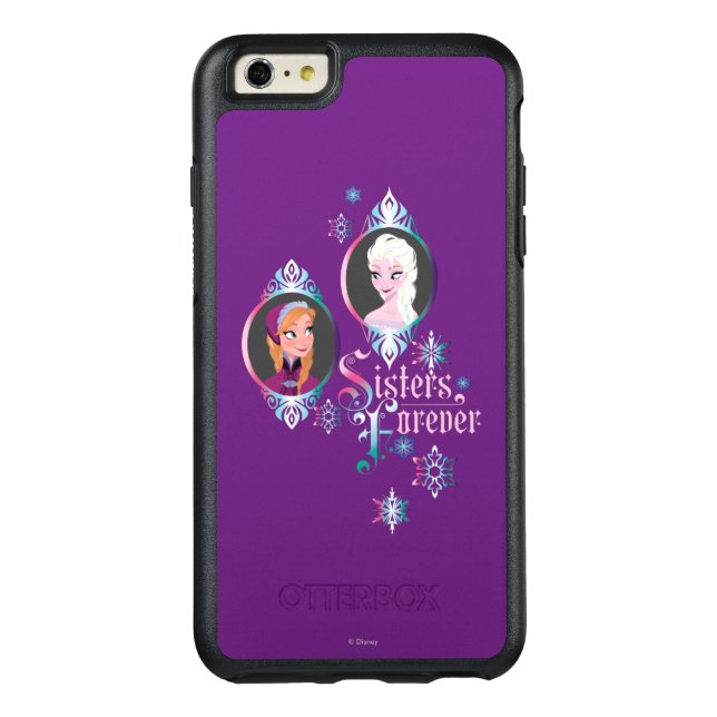 Anna and Elsa | Portraits in Snowflakes Otterbox iPhone Case (Back)