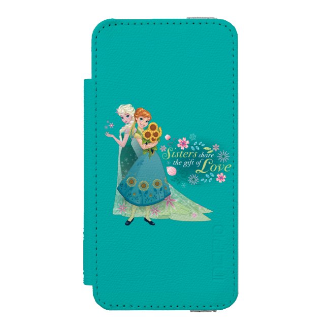 Anna and Elsa | Sister Love Incipio iPhone Wallet Case (Folio Front)