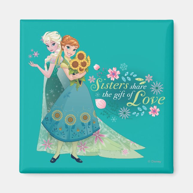 Anna and Elsa | Sister Love Magnet (Front)