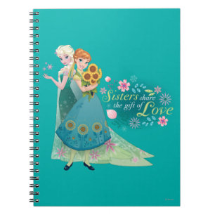 Anna and Elsa   Sister Love Notebook