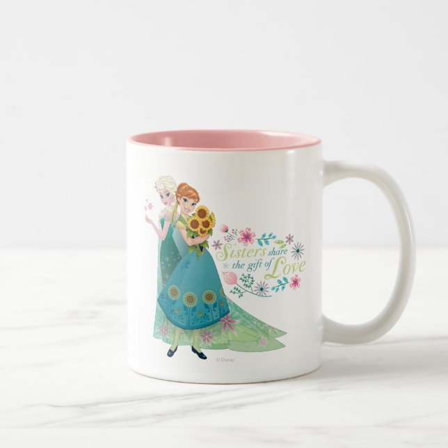 Anna and Elsa | Sister Love Two-Tone Coffee Mug (Right)