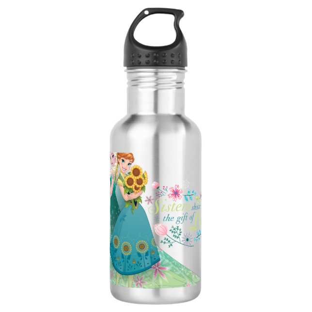 Anna and Elsa | Sister Love Water Bottle (Front)