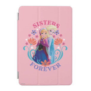 Anna and Elsa   Sisters with Flowers iPad Mini Cover