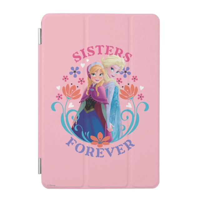 Anna and Elsa | Sisters with Flowers iPad Mini Cover (Front)