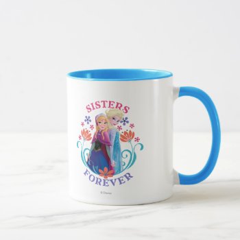 Anna And Elsa | Sisters With Flowers Mug by frozen at Zazzle