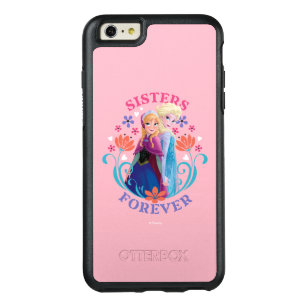 Anna and Elsa   Sisters with Flowers OtterBox iPhone 6/6s Plus Case