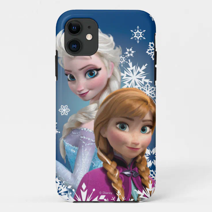 Anna and Elsa | Snowflakes Case-Mate iPhone Case | Zazzle