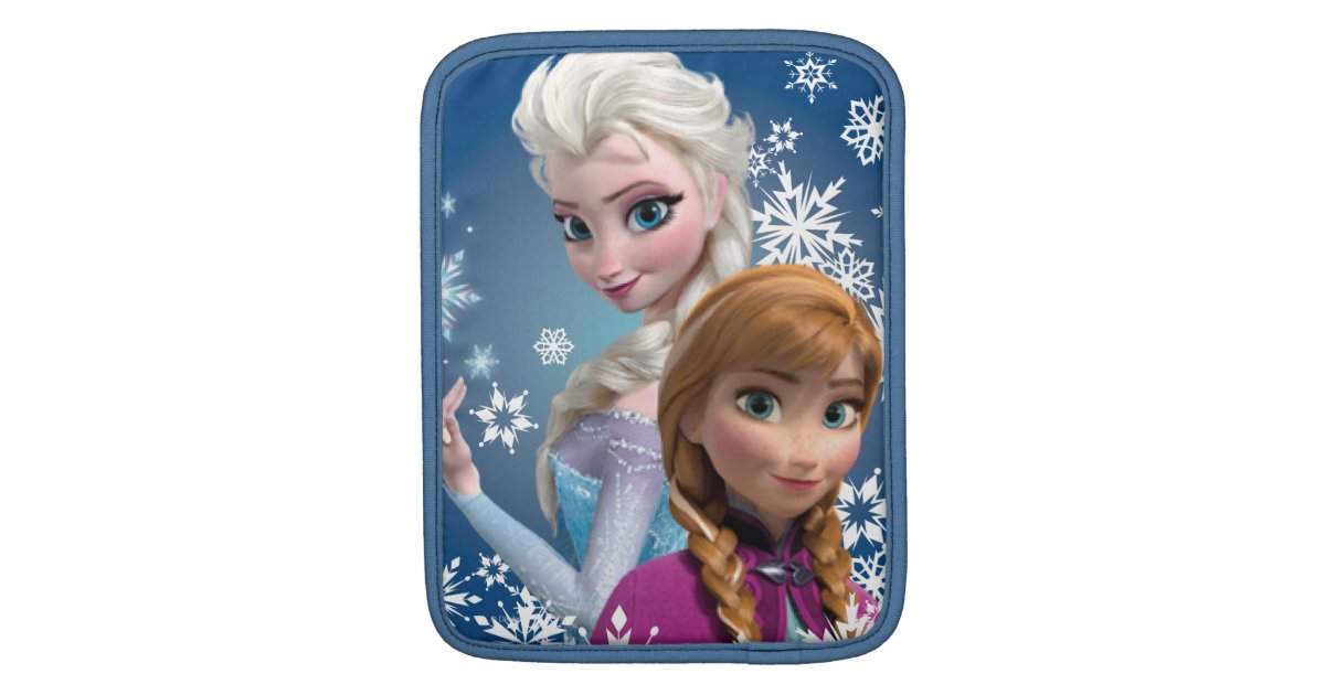 Anna and Elsa | Snowflakes iPad Sleeve | Zazzle