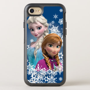 Anna and Elsa   Snowflakes OtterBox Symmetry iPhone SE/8/7 Case
