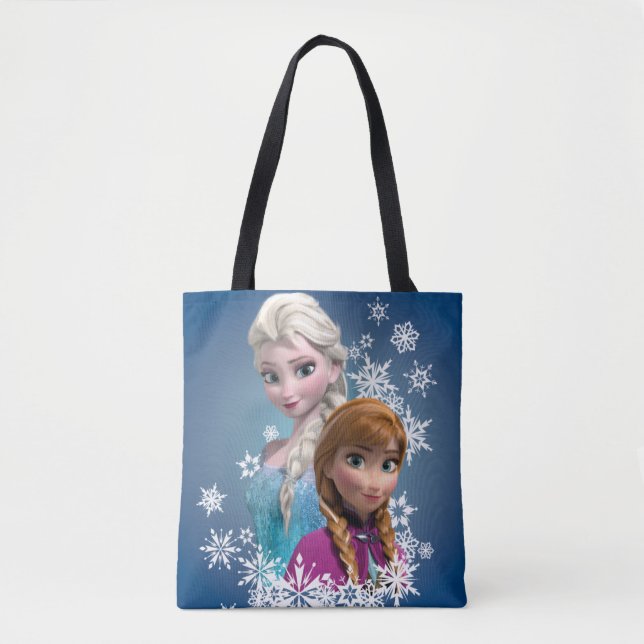 Anna and Elsa | Snowflakes Tote Bag (Front)