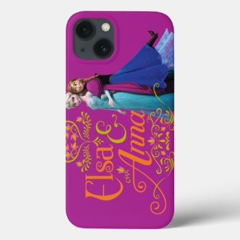 Anna And Elsa | Standing Back To Back Iphone 13 Case by frozen at Zazzle