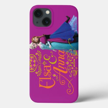 Anna And Elsa | Standing Back To Back Iphone 13 Case by frozen at Zazzle