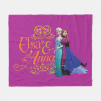 Anna and elsa online fleece blanket