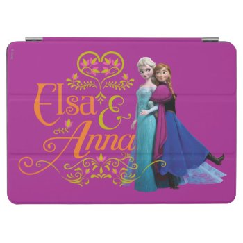 Anna And Elsa | Standing Back To Back Ipad Air Cover by frozen at Zazzle