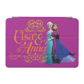 Anna And Elsa | Standing Back To Back Ipad Mini Cover by frozen at Zazzle