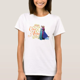 Anna and Elsa | Standing Back to Back T-Shirt