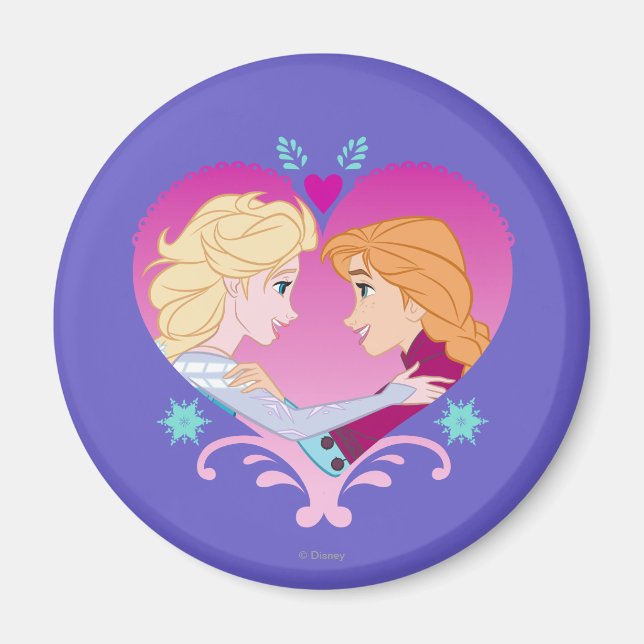Anna and Elsa | Strong Bond Magnet (Front)