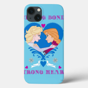 Anna and Elsa Strong Bond, Strong Heart iPhone 13 Case