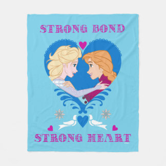 Anna and Elsa | Strong Bond, Strong Heart Fleece Blanket