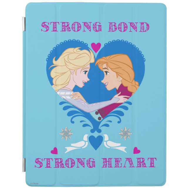Anna and Elsa | Strong Bond, Strong Heart iPad Smart Cover (Front)