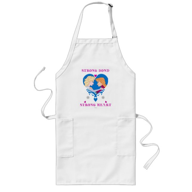Anna and Elsa | Strong Bond, Strong Heart Long Apron (Front)