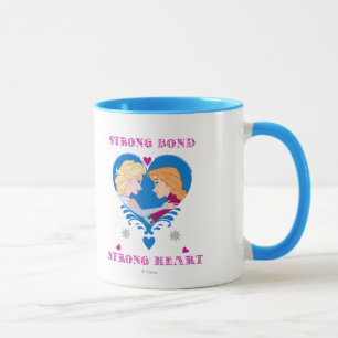 Anna and Elsa Strong Bond, Strong Heart Mug