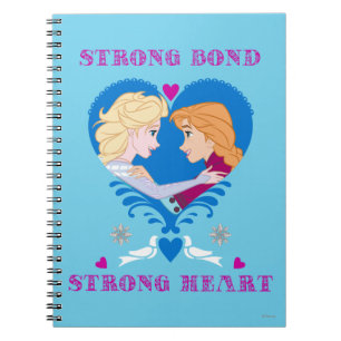 Anna and Elsa Strong Bond, Strong Heart Notebook
