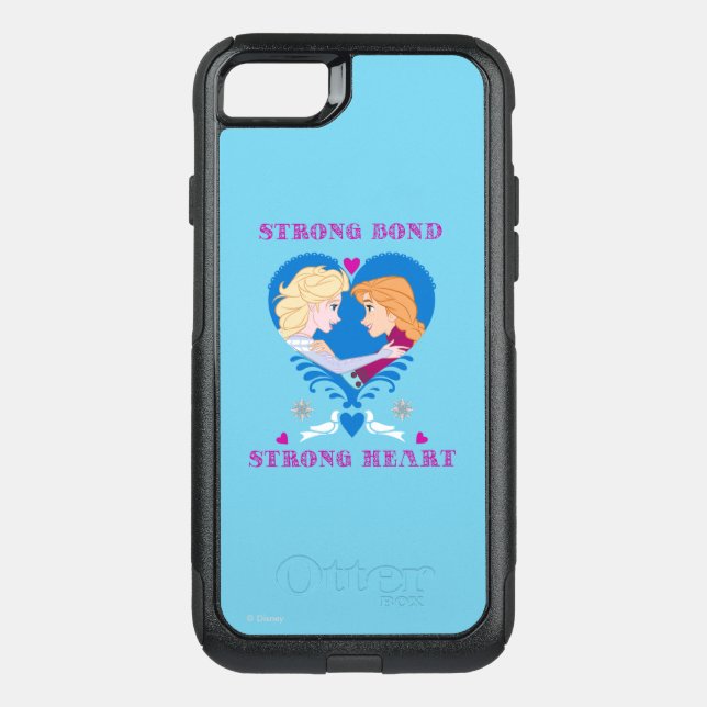 Anna and Elsa | Strong Bond, Strong Heart Otterbox iPhone Case (Back)