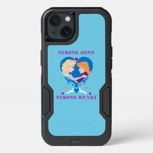 Anna and Elsa | Strong Bond, Strong Heart Otterbox iPhone Case (Back)