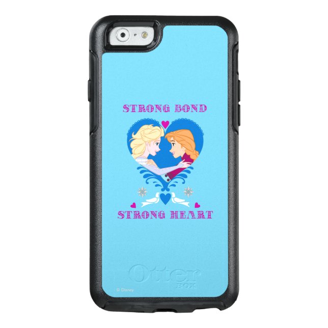 Anna and Elsa | Strong Bond, Strong Heart Otterbox iPhone Case (Back)
