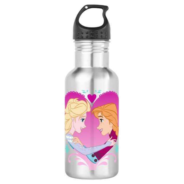 Anna and Elsa | Strong Bond Water Bottle (Front)
