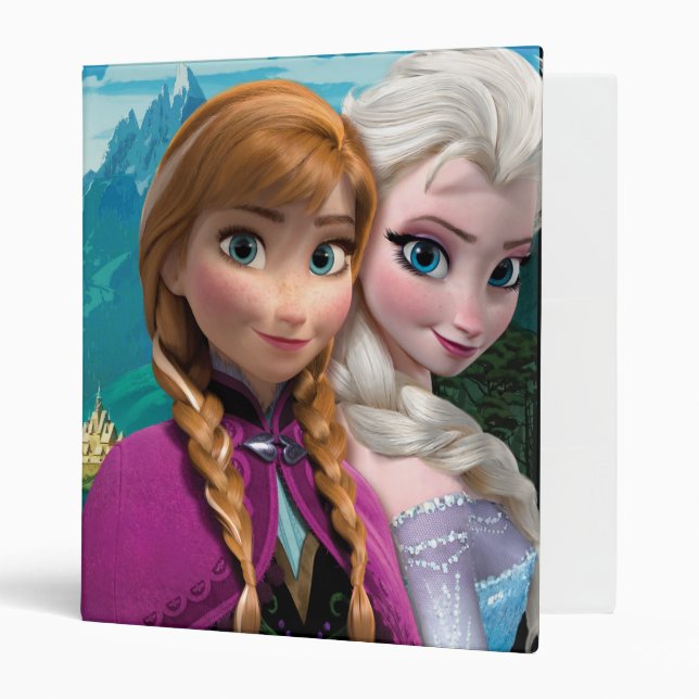 Anna and Elsa | Together 3 Ring Binder (Front/Inside)