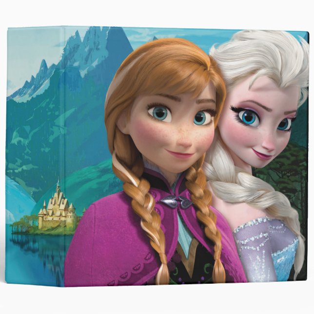 Anna and Elsa | Together 3 Ring Binder (Front/Spine)