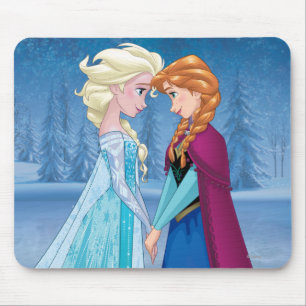 Anna and Elsa Together Forever Mouse Pad