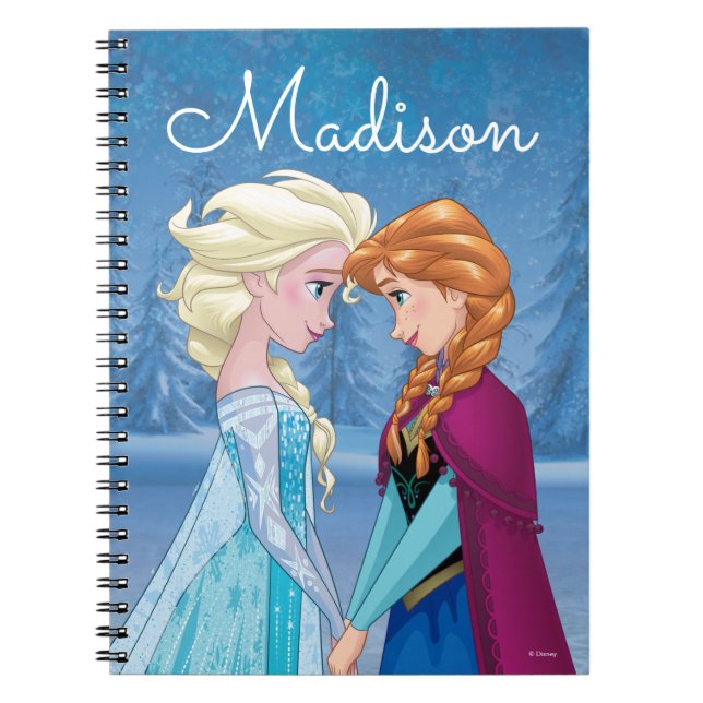 Anna and Elsa | Together Forever - Personalized Notebook (Front)