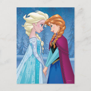 Anna and Elsa Together Forever Postcard
