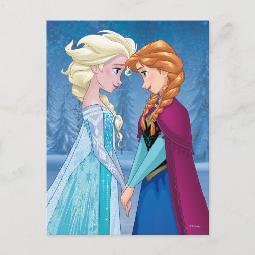 Anna and Elsa  Together Forever Postcard