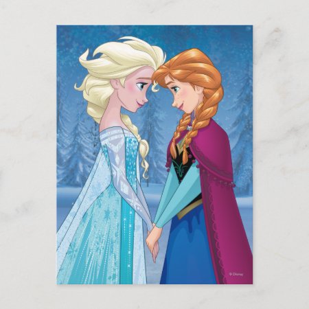 Anna And Elsa | Together Forever Postcard