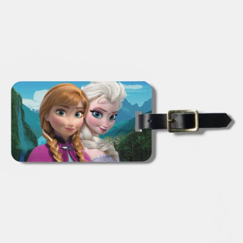 Anna and Elsa  Together Luggage Tag