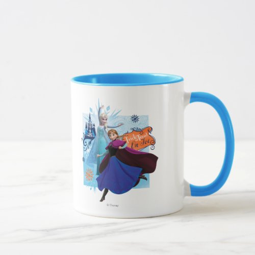 Anna and Elsa  Trick or Treat Mug