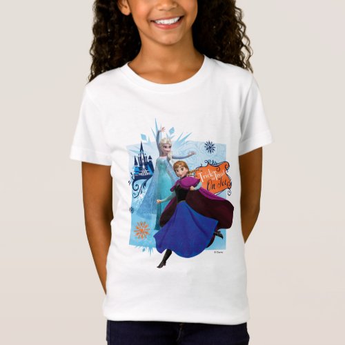 Anna and Elsa  Trick or Treat T_Shirt