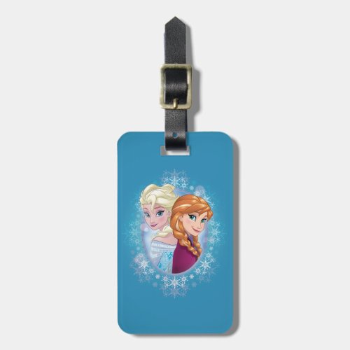 Anna and Elsa  Winter Magic Luggage Tag
