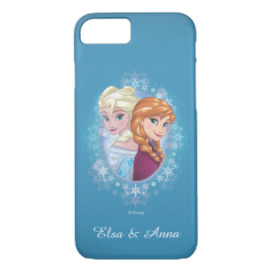 Anna and Elsa Winter Magic Your Name iPhone 8/7 Case