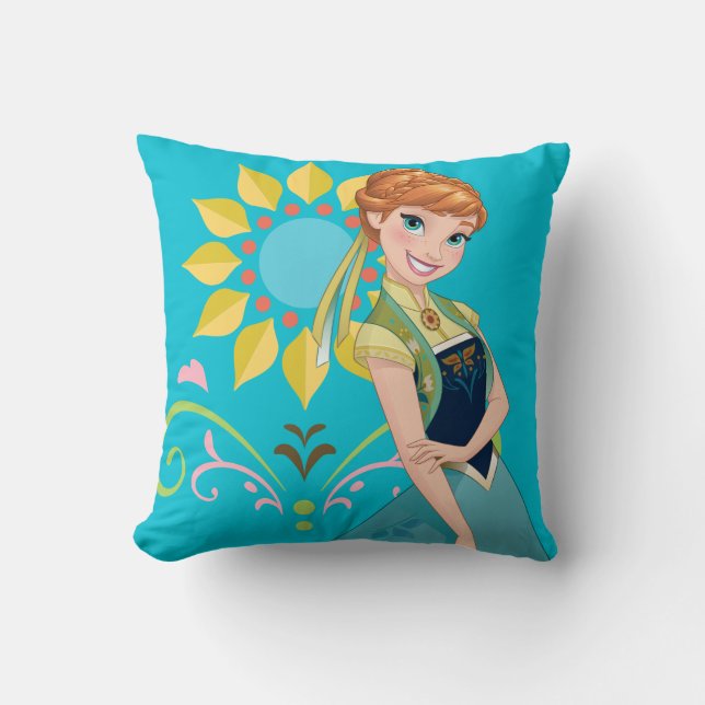 Anna | Celebrate Summer Throw Pillow (Front)