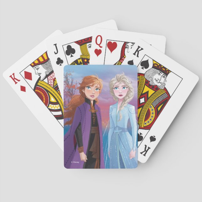 Anna & Elsa | A Journey Together Playing Cards (Back)