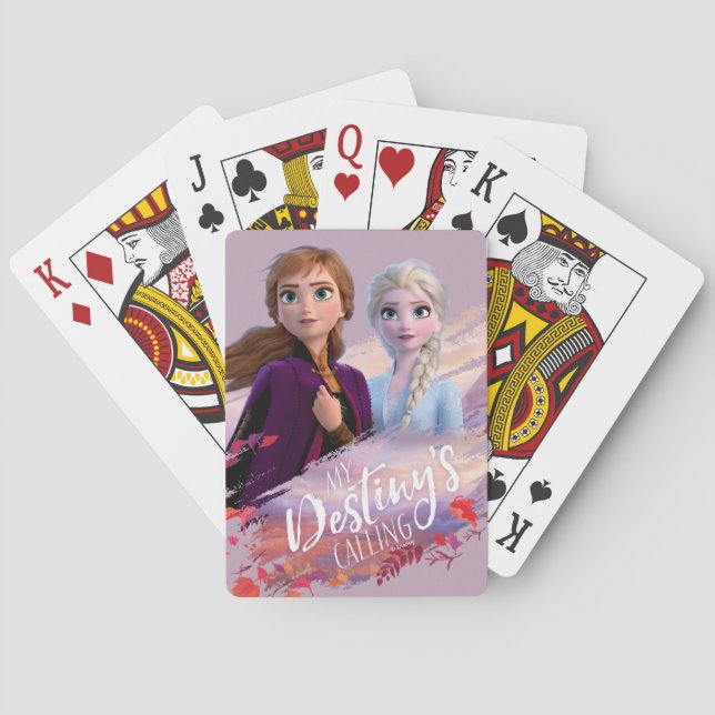 Anna & Elsa | My Destiny's Calling Playing Cards (Back)