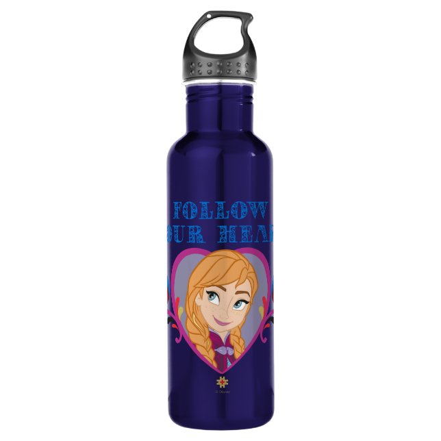 Anna | Follow your Heart Stainless Steel Water Bottle (Front)