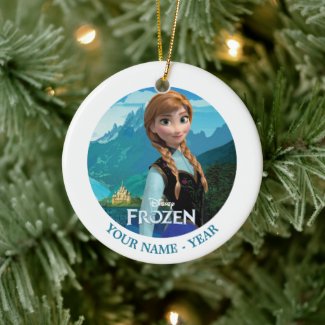 Anna | Frozen Logo And Anna Add Your Name Ceramic Ornament