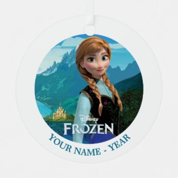 Anna | Frozen Logo And Anna Add Your Name Metal Ornament by frozen at Zazzle