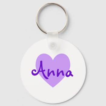 Anna In Purple Keychain by purplestuff at Zazzle